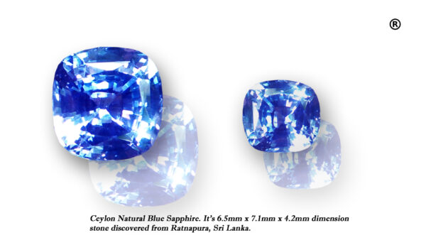 ceylon natural blue sapphire unheated