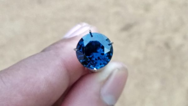 Cabalt Spinel is one of Rare Blue stone in Spinel Family NATURAL Cabalt Spinel Shape : Round Clarity : SI Treatment : Natural/Unheated Weight : 3.65 Cts