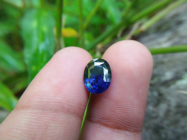 NATURAL BLUE SAPPHIRE (Royal Blue) Colour : Vivid Blue "Royal Blue" Shape : Oval Weight : 3.32 CTS Dimension : 10.1 x 7.8 x 4.9 mm Treatment : Heated Clarity : SI • CSL - Colored Stone Laboratory Certified ( GIA Alumni Association Member ) • CSL Memo No : 9BD96BCA857B Sapphire is a precious gemstone, a variety of the mineral corundum, consisting of aluminum oxide with trace amounts of elements such as iron, titanium, chromium, copper, or magnesium. Sapphire deposits are found in Eastern Australia, Thailand, Sri Lanka, China, Vietnam, Madagascar, Greenland, East Africa, and in North America in mostly in Montana. Madagascar, Sri Lanka, and Kashmir produce large quantities of fine quality Sapphires for the world market. Sapphires are mined from alluvial deposits or from primary underground workings. Blue Sapphire and Ruby are the most popular Gemstone in Corundum Family. also, Orangy Pink Sapphire is called Padparadscha. The name Drive's from the Sinhalese word "padmaraga" " පද්මරාග", meaning lotus blossom, as the stone is of a similar color to the lotus blossom. Bi-Color Sapphire from DanuGroup Collection Also, Sapphire can be found as parti-color, bi-color or fancy color. Australia is a main parti-color Sapphire producer. White Sapphire also, White sapphire is a very popular stone to wear instead of Diamond as a 3rd hardness gemstone after diamond ( moissanite hardness is 9.5). Various colors of star sapphires A star sapphire is a type of sapphire that exhibits a star-like phenomenon known as asterism. Also, A rare variety of natural sapphire, known as color-change sapphire, exhibits different colors in a different light. Sapphires can be treated by several methods to enhance and improve their clarity and color. A common method is done by heating the sapphires in furnaces to temperatures between 500 and 1,850 °C for several hours, or by heating in a nitrogen-deficient atmosphere oven for 1 week or more. Geuda is a form of the mineral corundum. Geuda is found primarily in Sri Lanka. It's a semitransparent and milky appearance due to rutile inclusions. Geuda is used to improve its color by heat treatment. Some geuda varieties turn to a blue color after heat treatments and some turn to red after oxidizing. Also, Kowangu pushparaga turns to yellow sapphire after oxidizing. Sapphire Crystal system is a Trigonal crystal system with a hexagonal scalenohedral crystal class. Sapphire hardness is 9 according to the Mohs hardness scale with 4.0~4.1 specific gravity. Refractive index ω          =1.768–1.772 nε =1.760–1.763 Solubility = Insoluble Melting point = 2,030–2,050 °C Birefringence  = 0.008 Pleochroism = Strong Luster = Vitreous Sapphire is the birthstone for September and the gem of the 45th anniversary. Healing Properties of Sapphire Sapphire releases mental tension, depression, unwanted thoughts, and spiritual confusion.  Sapphire is known as a "stone of Wisdom". It is exceptional for calming and focusing the mind, allowing the release of mental tension and unwanted thoughts. Sapphire is also the best stone for awakening chakras. Dark Blue or Indigo Sapphire stimulates the Third Eye chakra. Blue Sapphire stimulates the Throat Chakra. Green sapphire stimulates Heart Chakra. Black Sapphire stimulates Base Chakra. White sapphire stimulates Crown Chakra. Yellow sapphire stimulates Solar Plexus Chakra. Blue Sapphire stimulates the Throat Chakra and Third eye chakra, the voice of the body. Blue crystal energy will unblock and balance the Throat Chakra. blue encourages the power of truth, while lighter shades carry the power of flexibility, relaxation, and balance. Blue Sapphire can free one of mental anxiety, helps make one detached, and protects against envy. Also, It can be worn for good luck and for protection against evil spirits. Since Saturn rules the nervous system, blue sapphires help problems of the nerves-tension and neuroses-diseases caused by an afflicted Saturn.