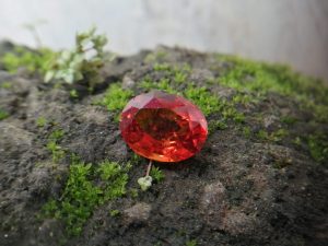 Colour : Reddish-Orange Shape : Oval Weight : 5.85 Cts Dimension : 12.1 x 9.5 x 6.1 mm Treatment : Unheated Clarity : I Hessonite is a calcium aluminum silicate. It is an orangish brown version of grossular garnet that is also known as 'cinnamon stone' because of its color. Hessonite garnet is astrological gem related to Rahu (Moon's ascending node), which is mainly an elemental and instinctual entity. When badly positioned, this "shadow planet" is characterized by insatiable recognitions and desires together with sense gratification. This stone can also be used to treat various skin infections, as well as fear psychosis and multiple personality disorders.                                                          Hessonite Garnet will also help you deal with issues of sexuality or lack of emotional balance                                                                                             Garnets are a group of silicate minerals. All species of garnets possess similar physical properties and crystal forms but differ in chemical composition Such as Pyrope Mg3Al2Si3O12, Almandine Fe3Al2Si3O12, Spessartine Mn3Al2Si3O12, Andradite Ca3Fe2Si3O12, Grossular Ca3Al2Si3O12, Uvarovite Ca3Cr2Si3O12. Most Garnets have a variable magnetic attraction. This characteristic also uses to identify garnet. Pyrope - almandine - spessartine and uvarovite - grossular - andradite is two solid solution series of garnets. This nesosilicates mineral Specific gravity is 3.1–4.3 with 6.5–7.5 hardness according to the Mohs hardness scale. Garnets don't have Pleochroism, It's a single Reflective Stone in gemstone families. Garnet has many kinds of color such as Red, Purple, Green, Yellow, Orange, pink, Colour Change, Blue, Brown, Black, Colourless. Blue Garnet is very rare. In history, Red garnets were the most commonly used gemstones. In industrial, Garnet sand is a good abrasive, and a common replacement for silica sand in sandblasting. Garnet is found in Sri Lanka, Tanzania, Madagascar, Ethiopia, USA, France, Germany, Mexico, Norway, Russia, Turkey, Zimbabwe, Australia, Austria, Canada. Garnet is the traditional birthstone of those born in January and the birthstone of Aquarius in astrology. Healing Properties of Garnet 👇  This nesosilicates Gemstone cleanses and re-energizes the chakras. Garnet Associates with Base and Heart Chakra and regenerates the body and stimulates the metabolism. Garnet regenerates the body, stimulating metabolism. Garnet treats spinal and cellular disorders, purifies the blood, heart, and lungs, and regenerates DNA and assists assimilation of minerals and vitamins Such as iodine, calcium, magnesium, and Vitamins A, D, and E. [ Vitamins and Minerals Guide ]