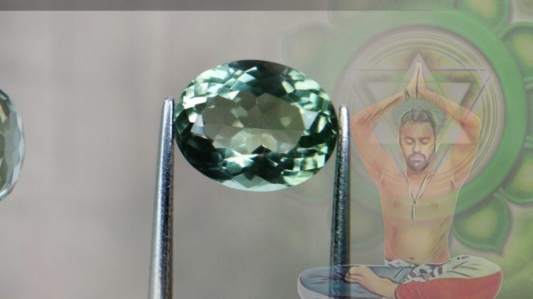 Prasiolite green quartz
