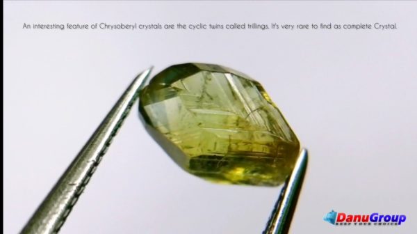 1_Rare natural chrysoberyl crystal danu group rare collection