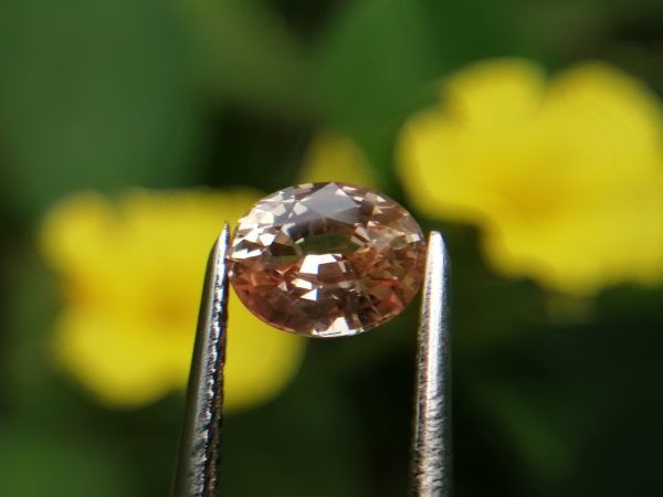 Natural Suset Light Padparadscha Sapphire Ceylon king sapphire from Ratnapura underground mining danu Group Gemstones