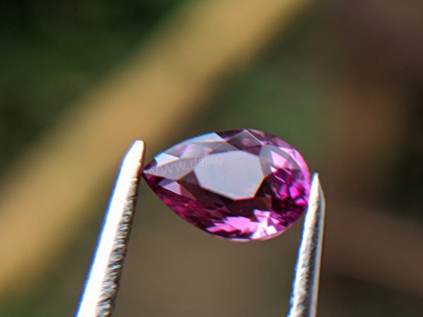 Ceylon Natural Pear Shape Pink Sapphire Gemstone from Danu Group Gemstones Mining