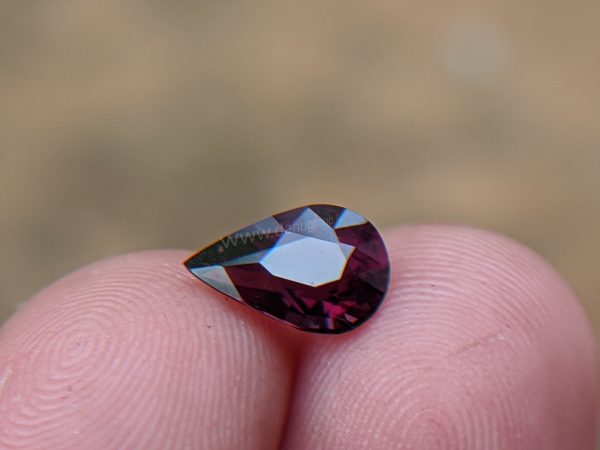 Ceylon Natural Purple Spinel Drop Shape stone - Danu Group Gemstones Collection