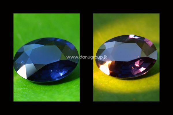 danugroup.lk - ceylon natural color change sapphire ( blue to purple color changing ) from Danu Group Gemstones
