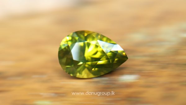 Ceylon Natural Olive Green Zircon from Danu Group -