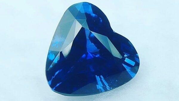 Ceylon Blue Sapphire Heart Unearthed from city of gem Ratnapura Sri Lanka. According to Vedic Astrology Blue Sapphire represents the planet of saturn. It is said that if blue sapphire gemstone gives good effects to wearer can achieve huge success in life.