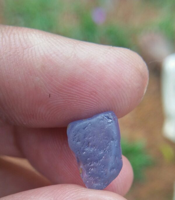 Fresh from the mineral Sapphire is a precious gemstone, a variety of the mineral corundum, consisting of aluminium oxide with trace amounts of elements such as iron, titanium, chromium, copper, or magnesium. Heat treatment is used to improve a sapphire's color, remove color zoning , and improve clarity. This stone is suitable to improve Fe,Titanium to get more Blue Colour.