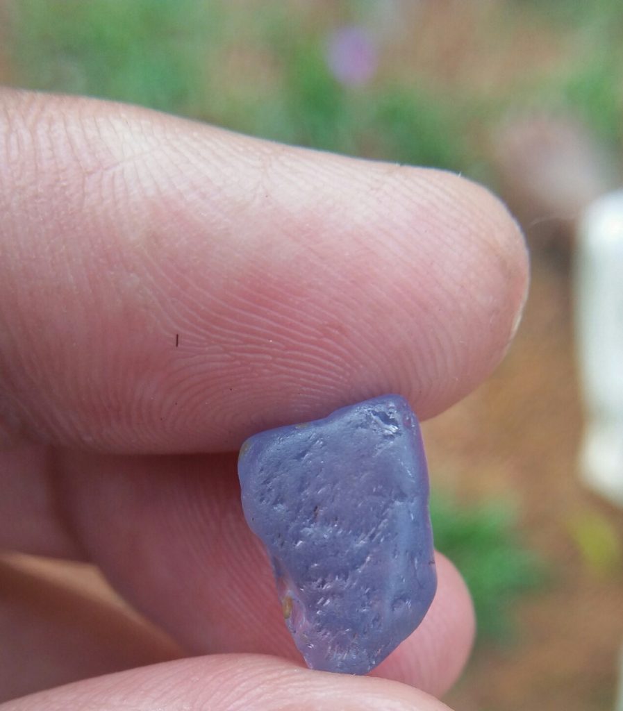 Fresh from the mineral Sapphire is a precious gemstone, a variety of the mineral corundum, consisting of aluminium oxide with trace amounts of elements such as iron, titanium, chromium, copper, or magnesium. Heat treatment is used to improve a sapphire's color, remove color zoning , and improve clarity. This stone is suitable to improve Fe,Titanium to get more Blue Colour.