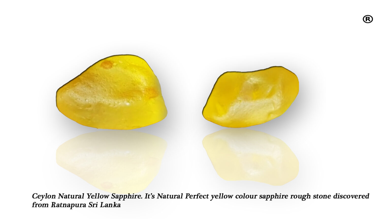 Ceylon Natural YELLOW Sapphire rough stone