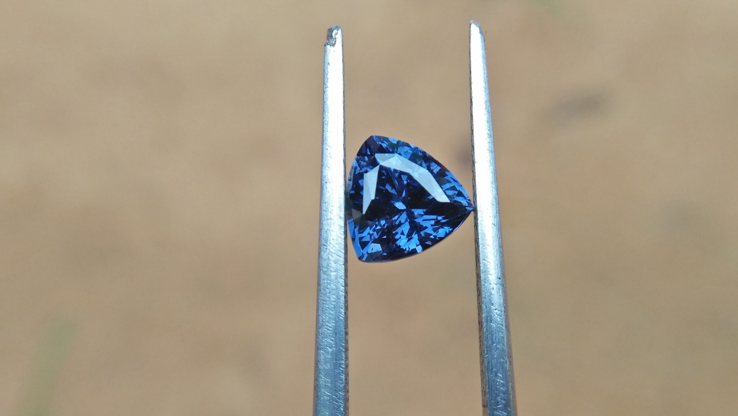 Natural Blue Spinel Shape : Trillion Clarity : Very Clean Treatment : Natural/Unheated Dimension : 6.5mm x 4.8mm Weight : 1.35Cts Colour : Blue