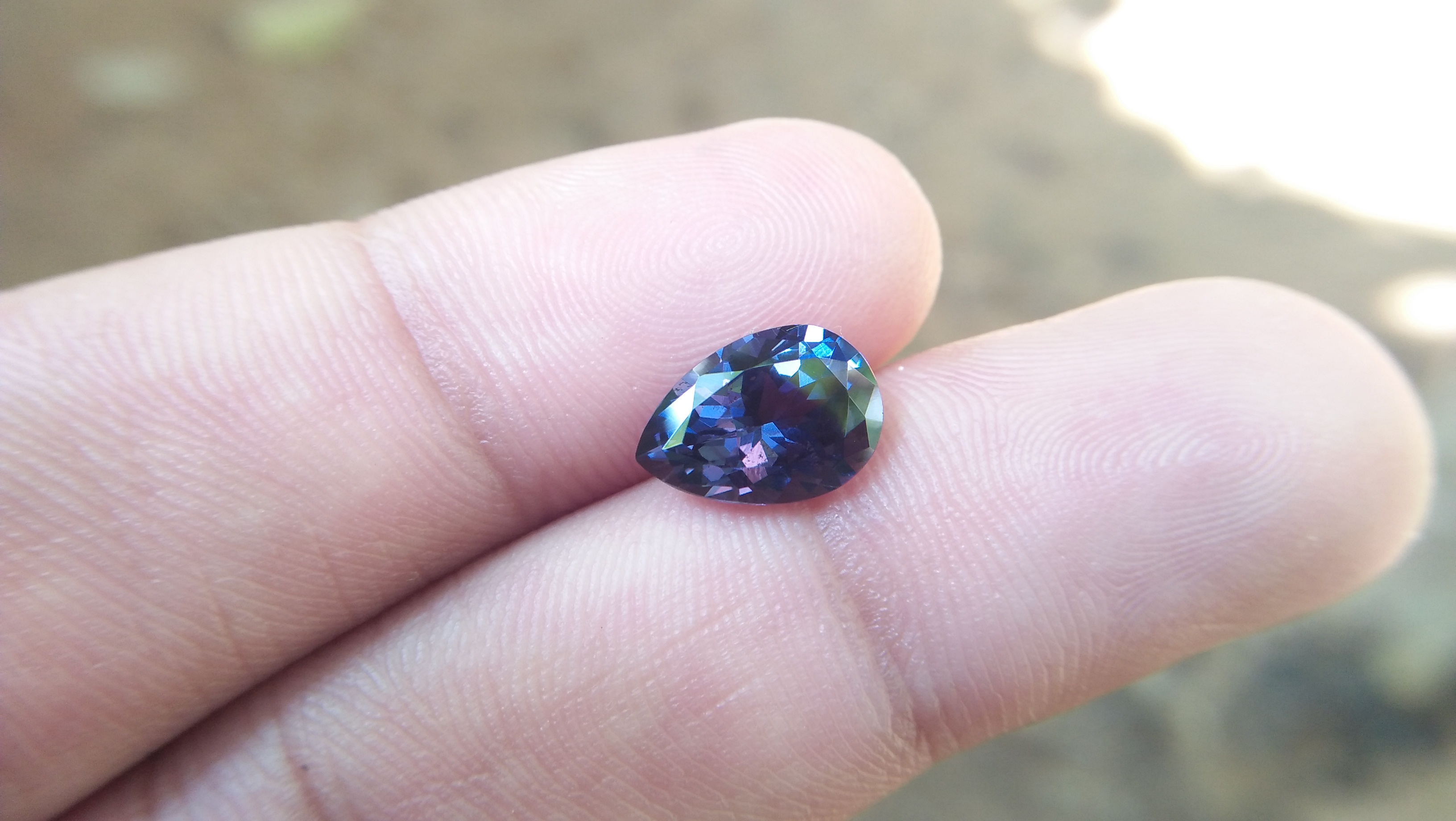 NATURAL BLUE SPINEL Shape : Pear Clarity : Very Clean Treatment : Natural/Unheated Dimension : 10.8mm x 7.5mm x 4.9mm Weight : 2.50 Cts Location : City of Gem Ratnapura Sri Lanka
