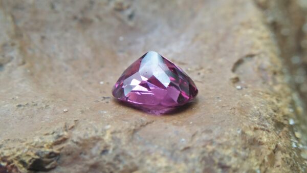 Natural Pink Garnet Weight: 2.15Cts Dimension: 8.4mm x 6.4mm x 4.9mm Colour: Reddish Pink Clarity : SI Birthstone : January Treatment : Unheated/Natural