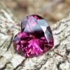 Natural Colour Change Rhodolite Garnet Weight : 2.10Cts Dimension: 7.6 mm x 8.3mm x 4.7 mm Colour: changing colors Red to purplish pink Clarity : Clean Shape : Heart Birthstone : January Treatment : Unheated/Natural