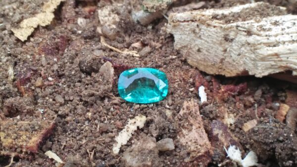 Natural Colombian Emerald Clarity : SI Treatment : Natural/Unheated Dimension : 7.95mm x 5.6mm x 3.61mm Weight : 1.05 Cts Birthstone : May Mineral : Colombia