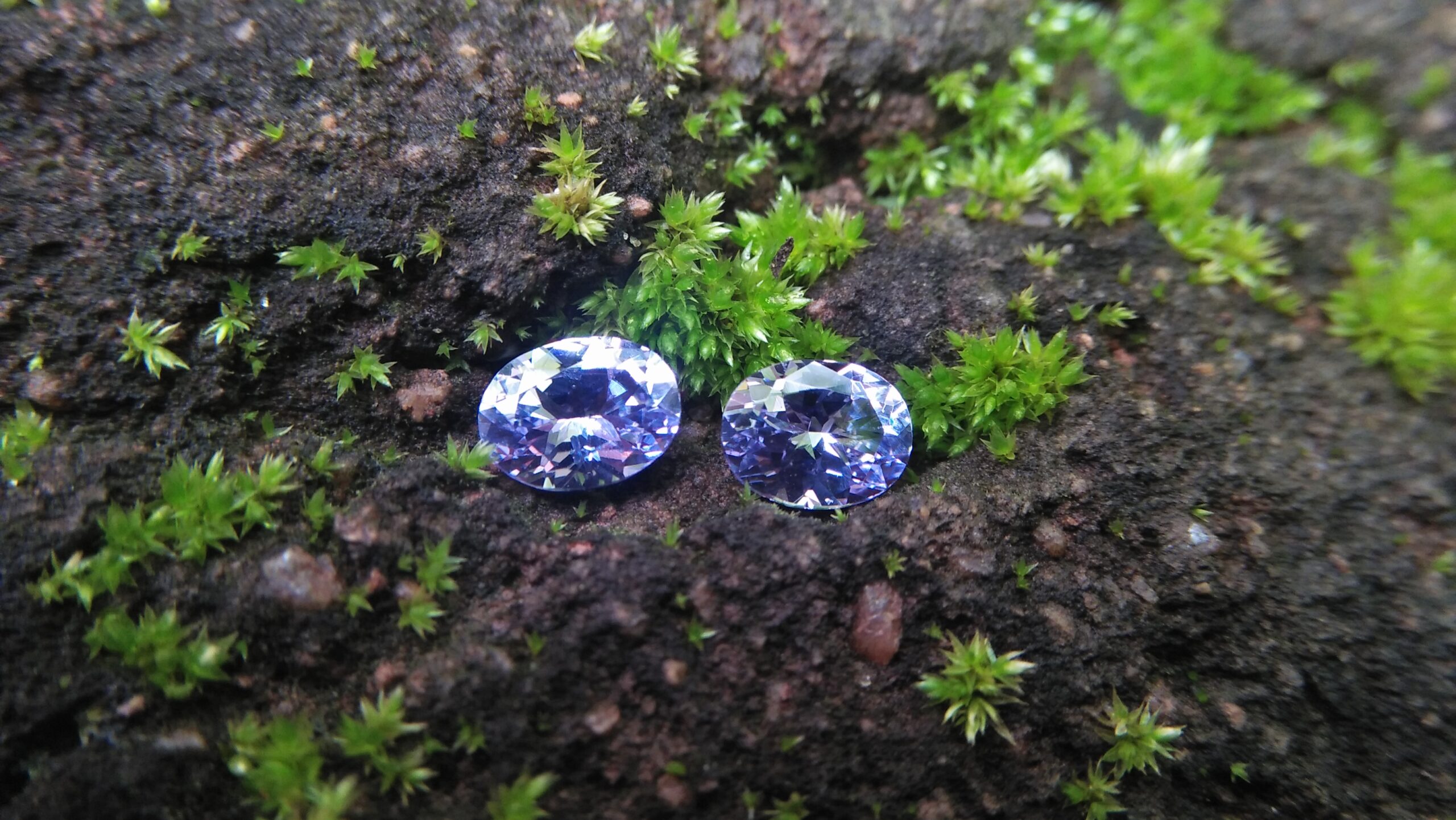 NATURAL Lavender Spinel Pair Shape : Ovel Clarity : SI Treatment : Natural/Unheated Dimension : 6.5mm x 5mm x 3mm ( Both Same) Weight : 1.45Cts (Both) Cut : Flower Cut Dispersion : Good Colour : Light Lavender