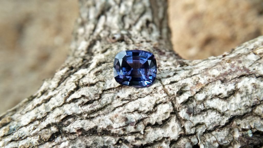 NATURAL Blue Spinel Serial Number : RT 7143 Shape : Cution Clarity : Loop Clean Treatment : Natural/Unheated Weight : 0.90Cts Colour : Blue Dimension : 5.92mm x 5.12mm x 3.96mm "National Gem And Jewellery Authority (NGJA) " Certified