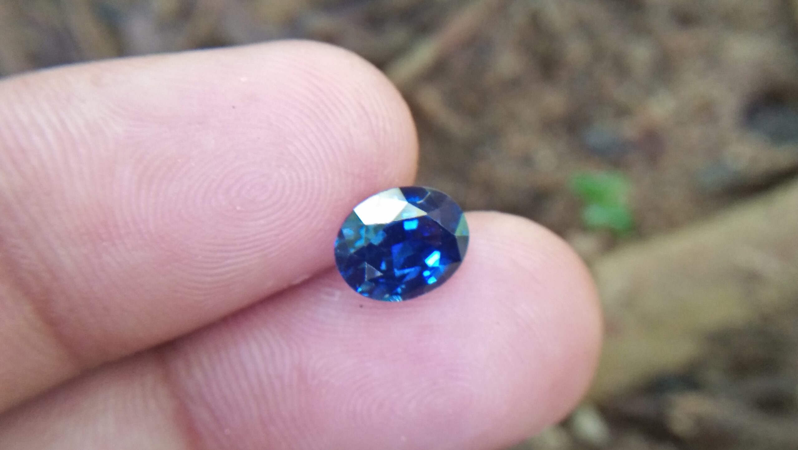 Sapphire is the birthstone for September NATURAL BLUE SAPPHIRE Shape : Ovel Cut : Mixed Cut Dimension : 8.1 mmx 6.5 mm x 4.2 mm Weight : 1.85 Cts Clarity : Flawless/ Clean Colour : Blue Transparency : Transparent