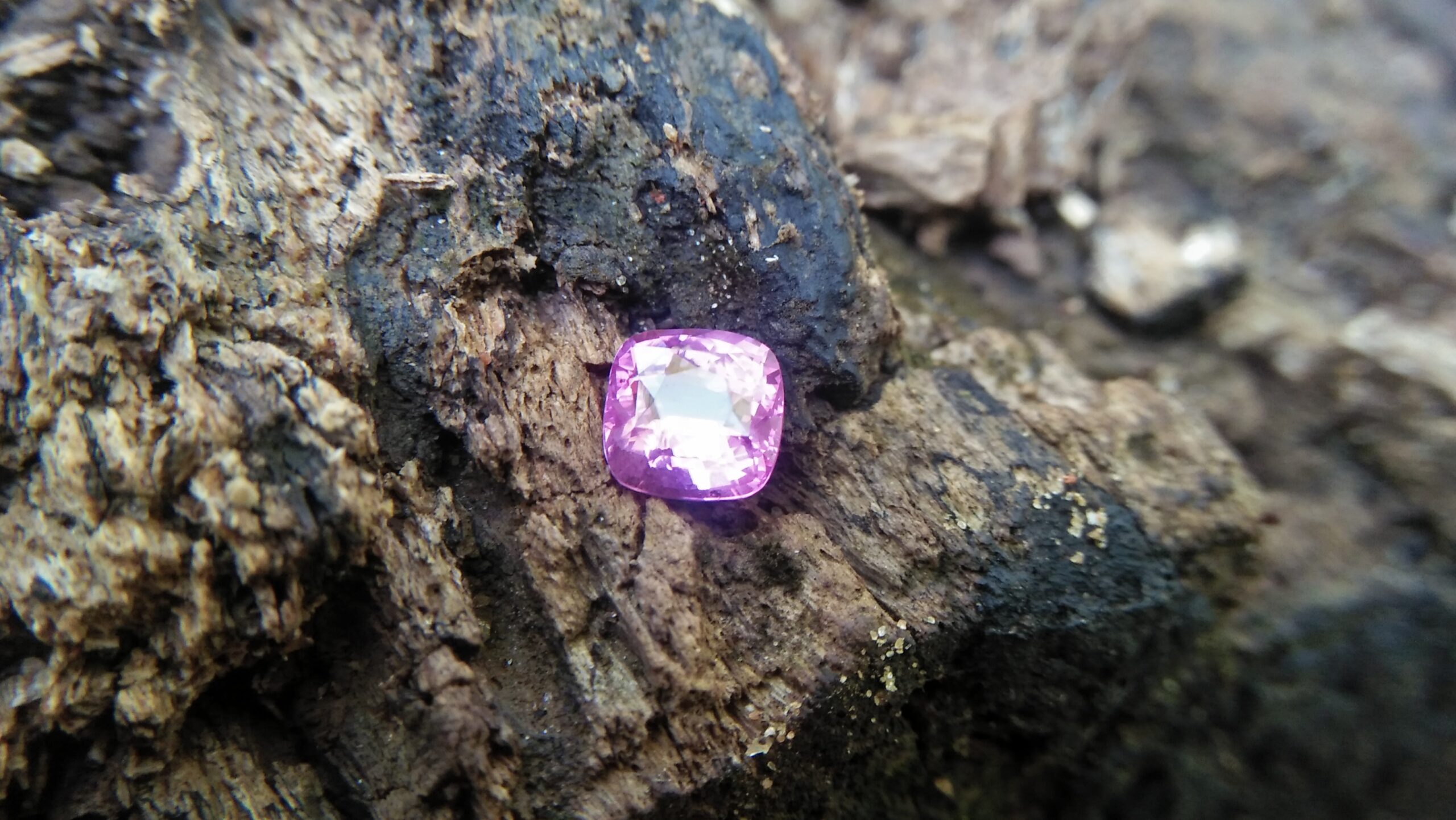 Sapphire is the birthstone for September NATURAL Pink SAPPHIRE Shape : Cution Cut : Mixed Cut Dimension : 5.9 mmx 5.96 mm x 4 mm Weight : 1.30 Cts Clarity : SI Colour : Pink Transparency : Transparent Treatment : Unheated Origin : Sri Lanka