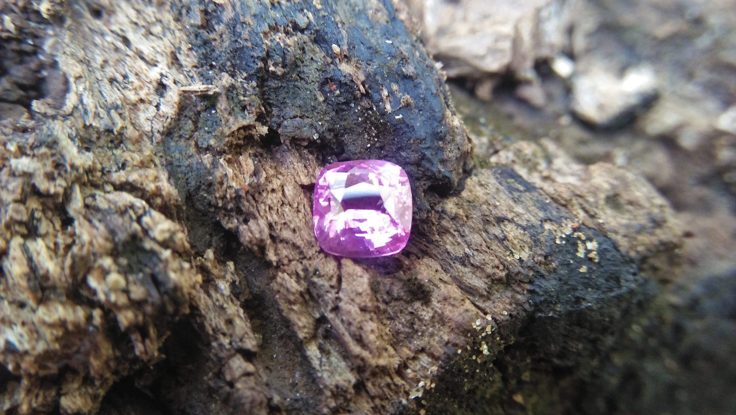 Sapphire is the birthstone for September NATURAL Pink SAPPHIRE Shape : Cution Cut : Mixed Cut Dimension : 5.9 mmx 5.96 mm x 4 mm Weight : 1.30 Cts Clarity : SI Colour : Pink Transparency : Transparent Treatment : Unheated Origin : Sri Lanka