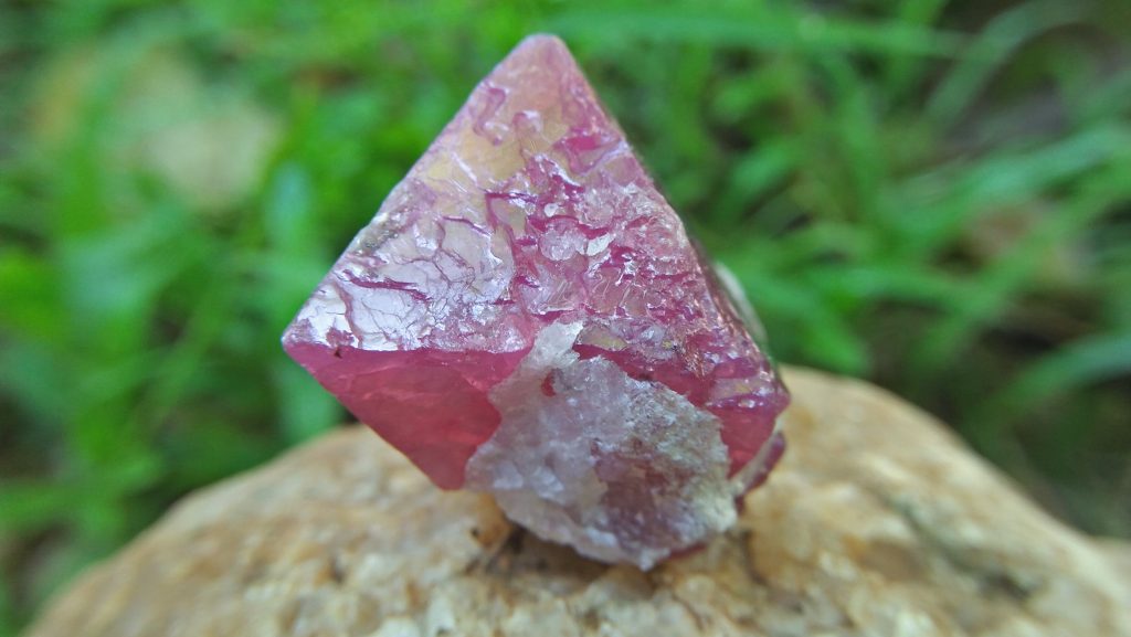 Natural Pink Spinel Crystal Specimen Weight : 113.30 Cts Fluorescence : Very good Fluorescence under UV light Treatment : None/ NaturalNatural Pink Spinel Crystal Specimen Weight : 113.30 Cts Fluorescence : Very good Fluorescence under UV light Treatment : None/ Natural