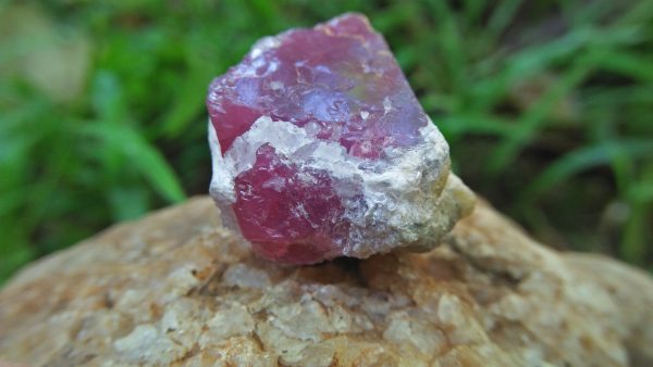 Natural Pink Spinel Crystal Specimen Weight : 113.30 Cts Fluorescence : Very good Fluorescence under UV light Treatment : None/ Natural