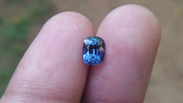 Sapphire is the birthstone for September NATURAL BLUE SAPPHIRE Shape : Cution Cut : Mixed Cut Dimension : 6.8 mmx 5.4 mm x 4.4 mm Weight : 1.50Cts Clarity : VVS Colour : Greenish Blue Transparency : Transparent