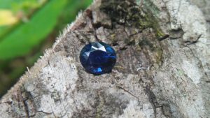 Sapphire is the birthstone for September NATURAL BLUE SAPPHIRE Shape : Ovel Cut : Mixed Cut Dimension : 6.7mm x 5.9mm x 4.3mm Weight : 1.35Cts Clarity : VVS Colour : Royel Blue Transparency : Transparent
