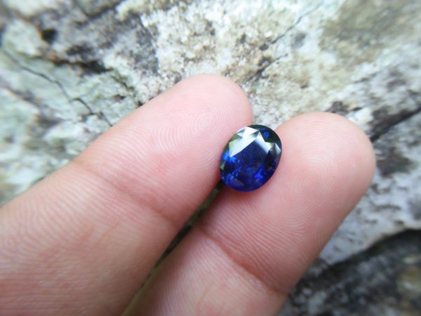 NATURAL BLUE SAPPHIRE (Royal Blue) Colour : Vivid Blue "Royal Blue" Shape : Oval Weight : 3.32 CTS Dimension : 10.1 x 7.8 x 4.9 mm Treatment : Heated Clarity : SI • CSL - Colored Stone Laboratory Certified ( GIA Alumina Association Member ) • CSL Memo No : 9BD96BCA857B Sapphire is a precious gemstone, a variety of the mineral corundum, consisting of aluminum oxide with trace amounts of elements such as iron, titanium, chromium, copper, or magnesium. Sapphire deposits are found in Eastern Australia, Thailand, Sri Lanka, China, Vietnam, Madagascar, Greenland, East Africa, and in North America in mostly in Montana. Madagascar, Sri Lanka, and Kashmir produce large quantities of fine quality Sapphires for the world market. Sapphires are mined from alluvial deposits or from primary underground workings. Blue Sapphire and Ruby are the most popular Gemstone in Corundum Family. also, Orangy Pink Sapphire is called Padparadscha. The name Drive's from the Sinhalese word "padmaraga" " පද්මරාග", meaning lotus blossom, as the stone is of a similar color to the lotus blossom. Bi-Color Sapphire from DanuGroup Collection Also, Sapphire can be found as parti-color, bi-color or fancy color. Australia is a main parti-color Sapphire producer. White Sapphire also, White sapphire is a very popular stone to wear instead of Diamond as a 3rd hardness gemstone after diamond ( moissanite hardness is 9.5). Various colors of star sapphires A star sapphire is a type of sapphire that exhibits a star-like phenomenon known as asterism. Also, A rare variety of natural sapphire, known as color-change sapphire, exhibits different colors in a different light. Sapphires can be treated by several methods to enhance and improve their clarity and color. A common method is done by heating the sapphires in furnaces to temperatures between 500 and 1,850 °C for several hours, or by heating in a nitrogen-deficient atmosphere oven for 1 week or more. Geuda is a form of the mineral corundum. Geuda is found primarily in Sri Lanka. It's a semitransparent and milky appearance due to rutile inclusions. Geuda is used to improve its color by heat treatment. Some geuda varieties turn to a blue color after heat treatments and some turn to red after oxidizing. Also, Kowangu pushparaga turns to yellow sapphire after oxidizing. Sapphire Crystal system is a Trigonal crystal system with a hexagonal scalenohedral crystal class. Sapphire hardness is 9 according to the Mohs hardness scale with 4.0~4.1 specific gravity. Refractive index ω          =1.768–1.772 nε =1.760–1.763 Solubility = Insoluble Melting point = 2,030–2,050 °C Birefringence  = 0.008 Pleochroism = Strong Luster = Vitreous Sapphire is the birthstone for September and the gem of the 45th anniversary. Healing Properties of Sapphire Sapphire releases mental tension, depression, unwanted thoughts, and spiritual confusion.  Sapphire is known as a "stone of Wisdom". It is exceptional for calming and focusing the mind, allowing the release of mental tension and unwanted thoughts. Sapphire is also the best stone for awakening chakras. Dark Blue or Indigo Sapphire stimulates the Third Eye chakra. Blue Sapphire stimulates the Throat Chakra. Green sapphire stimulates Heart Chakra. Black Sapphire stimulates Base Chakra. White sapphire stimulates Crown Chakra. Yellow sapphire stimulates Solar Plexus Chakra. Blue Sapphire stimulates the Throat Chakra and Third eye chakra, the voice of the body. Blue crystal energy will unblock and balance the Throat Chakra. blue encourages the power of truth, while lighter shades carry the power of flexibility, relaxation, and balance. Blue Sapphire can free one of mental anxiety, helps make one detached, and protects against envy. Also, It can be worn for good luck and for protection against evil spirits. Since Saturn rules the nervous system, blue sapphires help problems of the nerves-tension and neuroses-diseases caused by an afflicted Saturn.