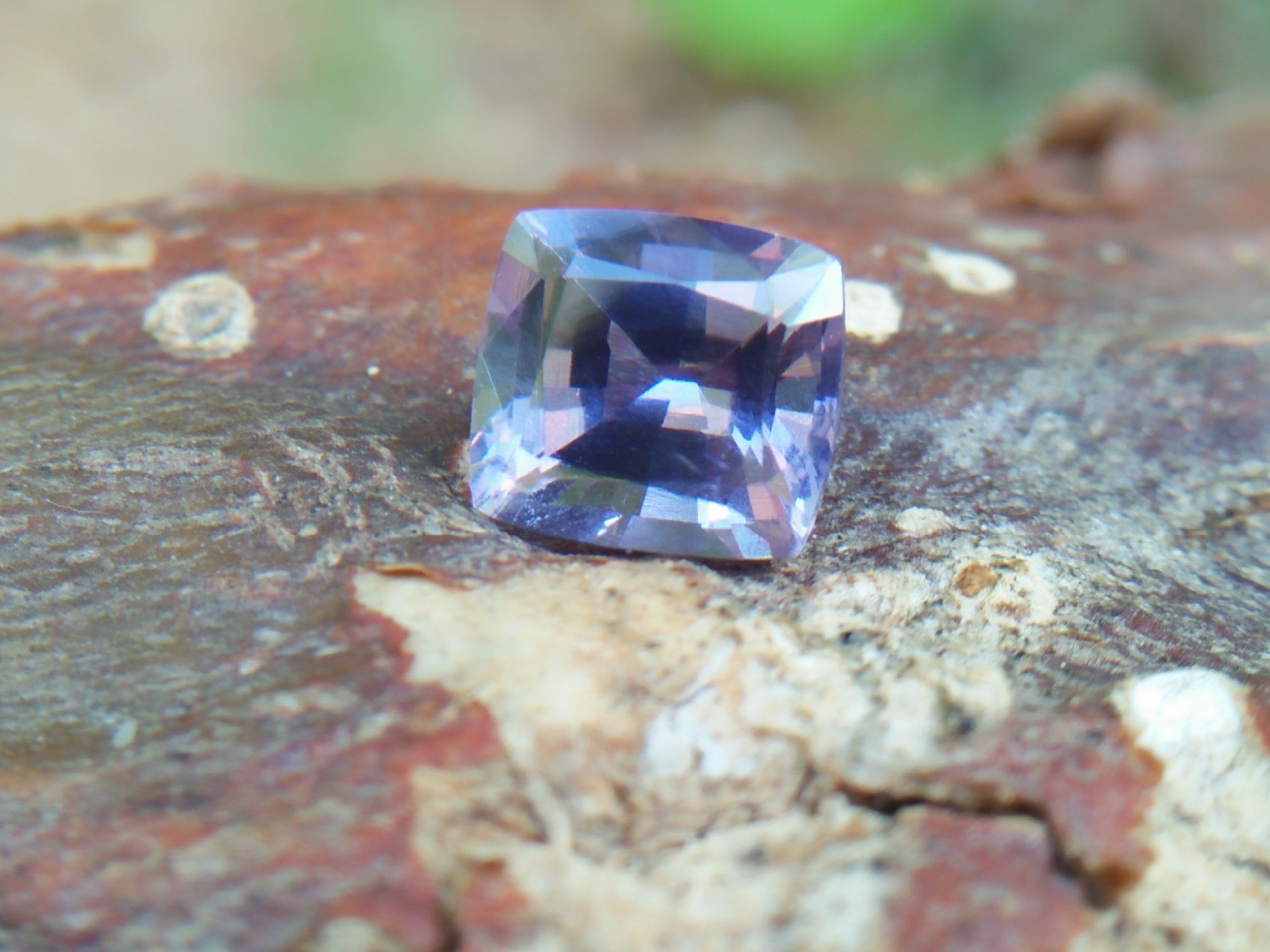 Ceylon Natural Purple Spinel Colour : Purple Shape : Braguette Weight : 1.26 CTS Dimension : 6.3 x 5.7 x 4.3 mm Treatment : None/Unheated Clarity : Clean • CSL - Colored Stone Laboratory Certified ( GIA Alumina Association Member ) • CSL Memo No : 8F117DDD2416