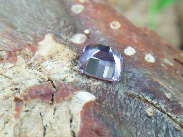 Ceylon Natural Purple Spinel Colour : Purple Shape : Braguette Weight : 1.26 CTS Dimension : 6.3 x 5.7 x 4.3 mm Treatment : None/Unheated Clarity : Clean • CSL - Colored Stone Laboratory Certified ( GIA Alumina Association Member ) • CSL Memo No : 8F117DDD2416