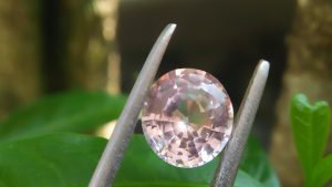 Ceylon Light Pink Sapphire  Colour : Light Pink Shape : oval Weight : 1.17 Cts Dimension : 6.7 x 6.1 x 3.5 mm Treatment : Heated Clarity : VS • CSL - Colored Stone Laboratory Certified ( GIA Alumina Association Member ) • CSL Memo No : E723FE70DEBE 粉紅的藍寶石 重量 : 1.17 卡拉 尺寸 : 6.7 x 6.1 x 3.5 mm 颜色 : 淡粉色 透明 : 好透明 形状 : 椭圆形 治療 : 加熱 清晰度 : VS