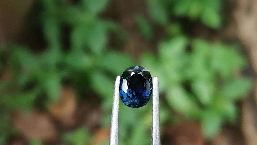 Natural Peacock Blue Sapphire