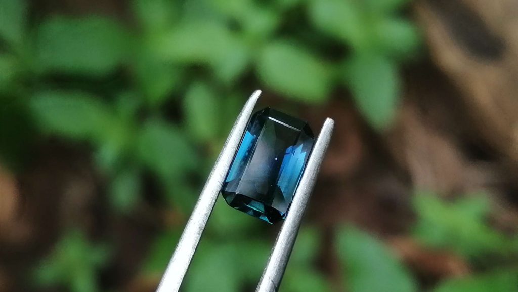 Natural Peacock Blue Sapphire