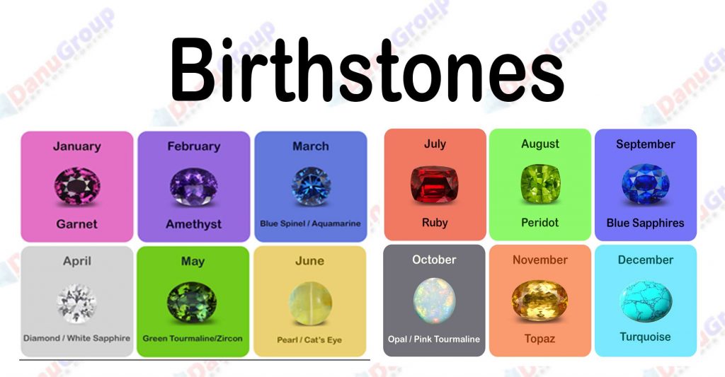 Choose your gemstone associated with yout month of birth