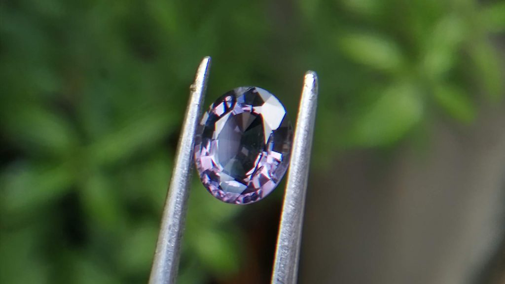 Colour : Purple Shape : Oval Weight : 1.30 cts Dimension : 7.4 x 6.2 x 3.7 mm Treatment : Unheated Clarity : VS • CSL - Colored Stone Laboratory Certified ( GIA Alumina Association Member ) • CSL Memo No : A383251C8292 Spinel is the magnesium-aluminum member of the larger spinel group of minerals with chemical formula MgAl₂O₄. Spinel is actually a large group of minerals. Gahnite, hercynite, ceylonite, picotite, and galaxite are all part of the spinel group. This oxide mineral is a Cubic crystal system with 7.5–8.0 hardness according to the Mohs hardness scale. Spinels Specific Gravity is depending on the composition of chemicals such as Zn-rich spinel can be as high as 4.40, otherwise, it averages from 3.58 to 3.61. Spinel has many colors such as red, pink, blue, lavender/violet, dark green, brown, black, colorless, gray. Spinel is a single reflective Non-pleochroic gemstone and Anomalous in some blue zincian varieties. It can be found as Opaque, Translucent or transparent. Spinel RI value is n = 1.719 Some red and pink spinels have fluorescence under UV Light. also, Some spinels have magnetism Weak to medium. Natural spinels typically are not enhanced. Spinels are found in Madagascar, Sri Lanka, Vietnam, Myanmar, Tanzania, Kenya, Nigeria, Afghanistan, Albania, Algeria, Atlantic Ocean, Australia, Belgium, Bolivia, Brazil, Cambodia, Canada. Spinel has long been found in the gemstone-bearing gravel of Sri Lanka. Since 2000 in several locations around the world have been discovered spinels with unusual vivid colors. when the mineral is pure, it’s colorless. That's called allochromatic gemstones. Als, Spinels are found with 4-rayed stars and 6-rayed stars. Some spinels are found with a color-changing effect such as Blue to violet, Grayish-blue to reddish-violet and some stones from Sri Lanka change from violet to reddish violet, due to the presence of Fe, Cr, and V. Blue Spinel is a very special gemstone because it is one of the few that occur naturally. The blue Spinel is colored from the impurity of Cobalt in the crystal lattice. High Color saturation in blue Spinels are always colored by Cobalt and are extremely rare to find. Cobalt spinel has high market value. Healing Properties of Spinels 👇 Spinel is known as the stone of revitalization. This MgAl2O4 mineral powers make the gums and teeth stronger and is also beneficial for gums, skin, slimming the healthy and overweight body and cancer healing. Spinel promotes physical vitality, refills the energy and eases exhaustion. Spinel is a very soothing stone, as it calms and relieves stress, anxiety, PTSD and depression. Also, Spinel is working with chakra balancing. Black Spinel - Earth Star Chakra , Red or Pink - Spinel Base Chakra, Green Spinel - Heart chakra, Blue Spinel - Throat chakra, Purple Spinel - Crown chakra.