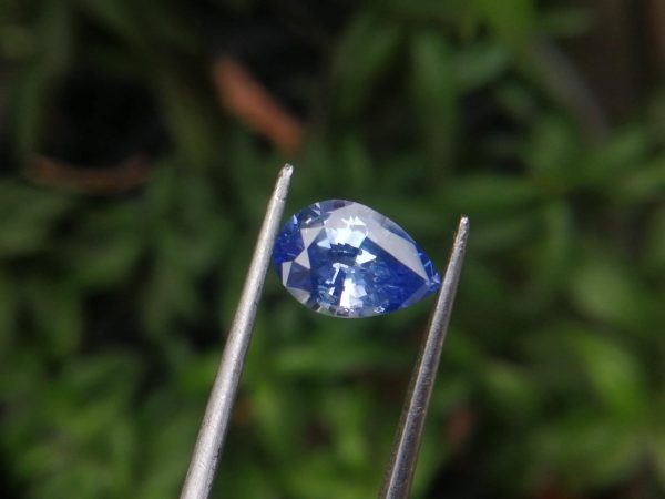 NATURAL BLUE SAPPHIRE "Cornflower Blue" Colour : Blue "Cornflower Blue" Shape : Pear Weight : 2.58 ct Dimension : 10.2 x 7.1 x 4.6 mm Treatment : Heated Clarity : SI • CSL - Colored Stone Laboratory Certified ( GIA Alumni Association Member ) • CSL Memo No : A51F60F79898 Sapphire is a precious gemstone, a variety of the mineral corundum, consisting of aluminum oxide with trace amounts of elements such as iron, titanium, chromium, copper, or magnesium. Sapphire deposits are found in Eastern Australia, Thailand, Sri Lanka, China, Vietnam, Madagascar, Greenland, East Africa, and in North America in mostly in Montana. Madagascar, Sri Lanka, and Kashmir produce large quantities of fine quality Sapphires for the world market. Sapphires are mined from alluvial deposits or from primary underground workings. Blue Sapphire and Ruby are the most popular Gemstone in Corundum Family. also, Orangy Pink Sapphire is called Padparadscha. The name Drive's from the Sinhalese word "padmaraga" " පද්මරාග", meaning lotus blossom, as the stone is of a similar color to the lotus blossom. Bi-Color Sapphire from DanuGroup Collection Also, Sapphire can be found as parti-color, bi-color or fancy color. Australia is a main parti-color Sapphire producer. White Sapphire also, White sapphire is a very popular stone to wear instead of Diamond as a 3rd hardness gemstone after diamond ( moissanite hardness is 9.5). Various colors of star sapphires A star sapphire is a type of sapphire that exhibits a star-like phenomenon known as asterism. Also, A rare variety of natural sapphire, known as color-change sapphire, exhibits different colors in a different light. Sapphires can be treated by several methods to enhance and improve their clarity and color. A common method is done by heating the sapphires in furnaces to temperatures between 500 and 1,850 °C for several hours, or by heating in a nitrogen-deficient atmosphere oven for 1 week or more. Geuda is a form of the mineral corundum. Geuda is found primarily in Sri Lanka. It's a semitransparent and milky appearance due to rutile inclusions. Geuda is used to improve its color by heat treatment. Some geuda varieties turn to a blue color after heat treatments and some turn to red after oxidizing. Also, Kowangu pushparaga turns to yellow sapphire after oxidizing. Sapphire Crystal system is a Trigonal crystal system with a hexagonal scalenohedral crystal class. Sapphire hardness is 9 according to the Mohs hardness scale with 4.0~4.1 specific gravity. Refractive index ω          =1.768–1.772 nε =1.760–1.763 Solubility = Insoluble Melting point = 2,030–2,050 °C Birefringence  = 0.008 Pleochroism = Strong Luster = Vitreous Sapphire is the birthstone for September and the gem of the 45th anniversary. Healing Properties of Sapphire Sapphire releases mental tension, depression, unwanted thoughts, and spiritual confusion.  Sapphire is known as a "stone of Wisdom". It is exceptional for calming and focusing the mind, allowing the release of mental tension and unwanted thoughts. Sapphire is also the best stone for awakening chakras. Dark Blue or Indigo Sapphire stimulates the Third Eye chakra. Blue Sapphire stimulates the Throat Chakra. Green sapphire stimulates Heart Chakra. Black Sapphire stimulates Base Chakra. White sapphire stimulates Crown Chakra. Yellow sapphire stimulates Solar Plexus Chakra. Blue Sapphire stimulates the Throat Chakra and Third eye chakra, the voice of the body. Blue crystal energy will unblock and balance the Throat Chakra. blue encourages the power of truth, while lighter shades carry the power of flexibility, relaxation, and balance. Blue Sapphire can free one of mental anxiety, helps make one detached, and protects against envy. Also, It can be worn for good luck and for protection against evil spirits. Since Saturn rules the nervous system, blue sapphires help problems of the nerves-tension and neuroses-diseases caused by an afflicted Saturn.