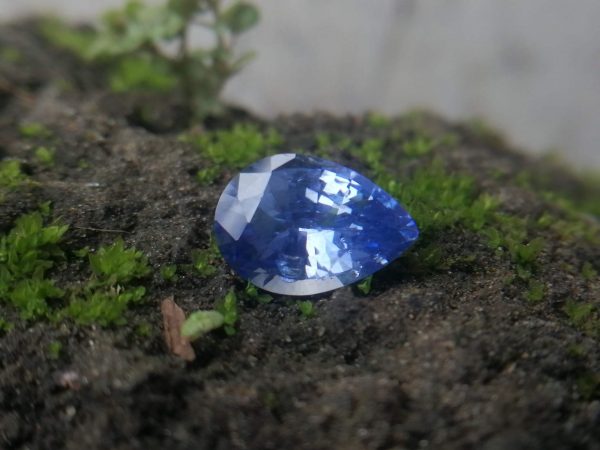 NATURAL BLUE SAPPHIRE "Cornflower Blue" Colour : Blue "Cornflower Blue" Shape : Pear Weight : 2.58 ct Dimension : 10.2 x 7.1 x 4.6 mm Treatment : Heated Clarity : SI • CSL - Colored Stone Laboratory Certified ( GIA Alumni Association Member ) • CSL Memo No : A51F60F79898 Sapphire is a precious gemstone, a variety of the mineral corundum, consisting of aluminum oxide with trace amounts of elements such as iron, titanium, chromium, copper, or magnesium. Sapphire deposits are found in Eastern Australia, Thailand, Sri Lanka, China, Vietnam, Madagascar, Greenland, East Africa, and in North America in mostly in Montana. Madagascar, Sri Lanka, and Kashmir produce large quantities of fine quality Sapphires for the world market. Sapphires are mined from alluvial deposits or from primary underground workings. Blue Sapphire and Ruby are the most popular Gemstone in Corundum Family. also, Orangy Pink Sapphire is called Padparadscha. The name Drive's from the Sinhalese word "padmaraga" " පද්මරාග", meaning lotus blossom, as the stone is of a similar color to the lotus blossom. Bi-Color Sapphire from DanuGroup Collection Also, Sapphire can be found as parti-color, bi-color or fancy color. Australia is a main parti-color Sapphire producer. White Sapphire also, White sapphire is a very popular stone to wear instead of Diamond as a 3rd hardness gemstone after diamond ( moissanite hardness is 9.5). Various colors of star sapphires A star sapphire is a type of sapphire that exhibits a star-like phenomenon known as asterism. Also, A rare variety of natural sapphire, known as color-change sapphire, exhibits different colors in a different light. Sapphires can be treated by several methods to enhance and improve their clarity and color. A common method is done by heating the sapphires in furnaces to temperatures between 500 and 1,850 °C for several hours, or by heating in a nitrogen-deficient atmosphere oven for 1 week or more. Geuda is a form of the mineral corundum. Geuda is found primarily in Sri Lanka. It's a semitransparent and milky appearance due to rutile inclusions. Geuda is used to improve its color by heat treatment. Some geuda varieties turn to a blue color after heat treatments and some turn to red after oxidizing. Also, Kowangu pushparaga turns to yellow sapphire after oxidizing. Sapphire Crystal system is a Trigonal crystal system with a hexagonal scalenohedral crystal class. Sapphire hardness is 9 according to the Mohs hardness scale with 4.0~4.1 specific gravity. Refractive index ω          =1.768–1.772 nε =1.760–1.763 Solubility = Insoluble Melting point = 2,030–2,050 °C Birefringence  = 0.008 Pleochroism = Strong Luster = Vitreous Sapphire is the birthstone for September and the gem of the 45th anniversary. Healing Properties of Sapphire Sapphire releases mental tension, depression, unwanted thoughts, and spiritual confusion.  Sapphire is known as a "stone of Wisdom". It is exceptional for calming and focusing the mind, allowing the release of mental tension and unwanted thoughts. Sapphire is also the best stone for awakening chakras. Dark Blue or Indigo Sapphire stimulates the Third Eye chakra. Blue Sapphire stimulates the Throat Chakra. Green sapphire stimulates Heart Chakra. Black Sapphire stimulates Base Chakra. White sapphire stimulates Crown Chakra. Yellow sapphire stimulates Solar Plexus Chakra. Blue Sapphire stimulates the Throat Chakra and Third eye chakra, the voice of the body. Blue crystal energy will unblock and balance the Throat Chakra. blue encourages the power of truth, while lighter shades carry the power of flexibility, relaxation, and balance. Blue Sapphire can free one of mental anxiety, helps make one detached, and protects against envy. Also, It can be worn for good luck and for protection against evil spirits. Since Saturn rules the nervous system, blue sapphires help problems of the nerves-tension and neuroses-diseases caused by an afflicted Saturn.