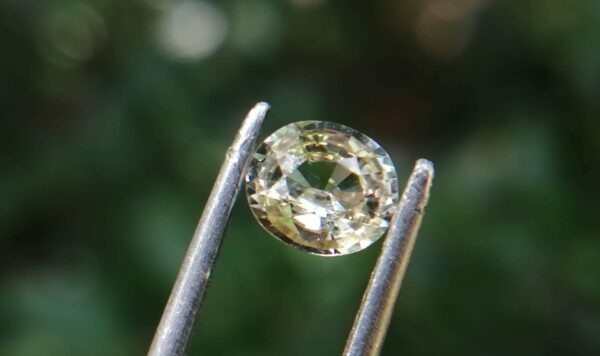 Colour : Light Yellow Shape : Oval Weight : 0.75 Cts Dimension : 5.9 x 4.9 x 3.0 mm Treatment : Heated Clarity : VVS Sapphire is a precious gemstone, a variety of the mineral corundum, consisting of aluminum oxide with trace amounts of elements such as iron, titanium, chromium, copper, or magnesium. Sapphire deposits are found in Eastern Australia, Thailand, Sri Lanka, China, Vietnam, Madagascar, Greenland, East Africa, and in North America in mostly in Montana. Madagascar, Sri Lanka, and Kashmir produce large quantities of fine quality Sapphires for the world market. Sapphires are mined from alluvial deposits or from primary underground workings.   Blue Sapphire and Ruby are the most popular Gemstone in Corundum Family. also, Orangy Pink Sapphire is called Padparadscha. The name Drive's from the Sinhalese word "padmaraga" " පද්මරාග", meaning lotus blossom, as the stone is of a similar color to the lotus blossom. Bi-Color Sapphire from DanuGroup Collection Also, Sapphire can be found as parti-color, bi-color or fancy color. Australia is a main parti-color Sapphire producer. White Sapphire also, White sapphire is a very popular stone to wear instead of Diamond as a 3rd hardness gemstone after diamond ( moissanite hardness is 9.5). Various colors of star sapphires A star sapphire is a type of sapphire that exhibits a star-like phenomenon known as asterism. Also, A rare variety of natural sapphire, known as color-change sapphire, exhibits different colors in a different light. Sapphires can be treated by several methods to enhance and improve their clarity and color. A common method is done by heating the sapphires in furnaces to temperatures between 500 and 1,850 °C for several hours, or by heating in a nitrogen-deficient atmosphere oven for 1 week or more. Geuda is a form of the mineral corundum. Geuda is found primarily in Sri Lanka. It's a semitransparent and milky appearance due to rutile inclusions. Geuda is used to improve its color by heat treatment. Some geuda varieties turn to a blue color after heat treatments and some turn to red after oxidizing. Also, Kowangu pushparaga turns to yellow sapphire after oxidizing. Sapphire Crystal system is a Trigonal crystal system with a hexagonal scalenohedral crystal class. Sapphire hardness is 9 according to the Mohs hardness scale with 4.0~4.1 specific gravity. Refractive index ω          =1.768–1.772 nε =1.760–1.763 Solubility = Insoluble Melting point = 2,030–2,050 °C Birefringence  = 0.008 Pleochroism = Strong Luster = Vitreous Sapphire is the birthstone for September and the gem of the 45th anniversary. Healing Properties of Sapphire Sapphire releases mental tension, depression, unwanted thoughts, and spiritual confusion.  Sapphire is known as a "stone of Wisdom". It is exceptional for calming and focusing the mind, allowing the release of mental tension and unwanted thoughts. Sapphire is also the best stone for awakening chakras. Dark Blue or Indigo Sapphire stimulates the Third Eye chakra. Blue Sapphire stimulates the Throat Chakra. Green sapphire stimulates Heart Chakra. Black Sapphire stimulates Base Chakra. White sapphire stimulates Crown Chakra. Yellow sapphire stimulates Solar Plexus Chakra  