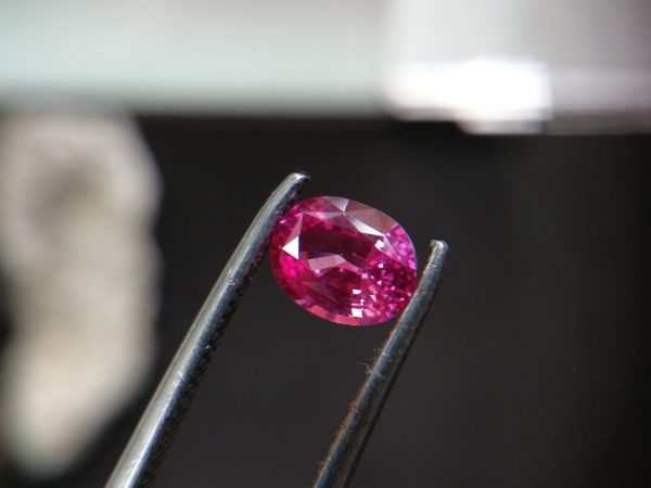 Ceylon Pink Sapphire Sapphire is a precious gemstone, a variety of the mineral corundum, consisting of aluminum oxide with trace amounts of elements such as iron, titanium, chromium, copper, or magnesium. Sapphire deposits are found in Eastern Australia, Thailand, Sri Lanka, China, Vietnam, Madagascar, Greenland, East Africa, and in North America in mostly in Montana. Madagascar, Sri Lanka, and Kashmir produce large quantities of fine quality Sapphires for the world market. Sapphires are mined from alluvial deposits or from primary underground workings. Blue Sapphire and Ruby are the most popular Gemstone in Corundum Family. also, Orangy Pink Sapphire is called Padparadscha. The name Drive's from the Sinhalese word "padmaraga" " පද්මරාග", meaning lotus blossom, as the stone is of a similar color to the lotus blossom. Also, Sapphire can be found as parti-color, bi-color or fancy color. Australia is a main parti-color Sapphire producer. also, White sapphire is a very popular stone to wear instead of Diamond as a 3rd hardness gemstone after diamond ( moissanite hardness is 9.5). A star sapphire is a type of sapphire that exhibits a star-like phenomenon known as asterism. Also, A rare variety of natural sapphire, known as color-change sapphire, exhibits different colors in a different light. Sapphires can be treated by several methods to enhance and improve their clarity and color. A common method is done by heating the sapphires in furnaces to temperatures between 500 and 1,850 °C for several hours, or by heating in a nitrogen-deficient atmosphere oven for 1 week or more. Geuda is a form of the mineral corundum. Geuda is found primarily in Sri Lanka. It's a semitransparent and milky appearance due to rutile inclusions. Geuda is used to improve its color by heat treatment. Some geuda varieties turn to a blue color after heat treatments and some turn to red after oxidizing. Also, Kowangu pushparaga turns to yellow sapphire after oxidizing. Sapphire Crystal system is a Trigonal crystal system with hexagonal scalenohedral crystal class. Sapphire hardness is 9 according to the Mohs hardness scale with 4.0~4.1 specific gravity. Refractive index ω=1.768–1.772 nε =1.760–1.763 Solubility = Insoluble Melting point = 2,030–2,050 °C Birefringence = 0.008 Pleochroism = Strong Luster = Vitreous Sapphire is the birthstone for September and the gem of the 45th anniversary. Healing Properties of Sapphire Sapphire releases mental tension, depression, unwanted thoughts, and spiritual confusion. Sapphire is known as a "stone of Wisdom". It is exceptional for calming and focusing the mind, allowing the release of mental tension and unwanted thoughts. Sapphire is also the best stone for awakening chakras. Dark Blue or Indigo Sapphire stimulates the Third Eye chakra. Blue Sapphire stimulates the Throat Chakra. Green sapphire stimulates Heart Chakra. Black Sapphire stimulates Base Chakra. White sapphire stimulates Crown Chakra. Yellow sapphire stimulates Solar Plexus Chakra. Pink Sapphire Healings It is believed that pink sapphires used for therapeutic purposes as crystals might nourish the emotional well-being of the person wearing jewelry crafted from the gems.The theory behind these therapeutic beliefs centers on clearing emotional blockages from the past to release hurtful experiences. • Nourishing the Emotional Body with the PinkColor Ray • Energetic Columns of Support • Longevity and Extending the Lifespan of Your Cells • Astral Vision and Sensitivity to Energy Descriptions Colour : Pink Shape : Oval Weight : 1.33 Cts Dimension : 7.33 x 5.87 x 3.68 mm Treatment : Heated Clarity : VS