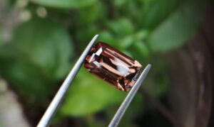 Ceylon Natural " chocolate 🍫" Zircon called "jargoon" Dimension : 11mm x 7mm x 5.3mm Weight :  4.70Cts Colour : Chocolate brown Minearal : Ratnapura Sri Lanka Treatment : Unheated Zircon is a nesosilicates group mineral. Its corresponding chemical formula is ZrSiO4. The name derives from the Persian zargun, meaning "gold-hued". Zircon is a popular gemstone that has been used for nearly 2000 years. The crystal structure of zircon is a tetragonal crystal mineral with 7.5 hardness according to the Mohs Hardness scale. Zircon is also very resistant to heat and corrosion and known as Insoluble gemstone. This Uniaxial (+) mineral Specific gravity is 4.6–4.7. It's heavy more than such as Sapphire, chrysoberyl, Garnets, spinels. Gem Businessmen use these physical properties to identify zircons from other gemstones. Zircon has weak pleochroism and has colors such as Colorless, Very Strong Blue To Green-Blue, Yellow, Blue-Green, Yellowish Green, Yellow-Green, Brown, Orangy Yellow To Reddish Orange, Dark Brownish Red, Sometimes Purple, Gray To Bluish Gray, Brownish Gray. Colorless specimens that show gem quality are a popular substitute for diamond and are also known as "Matara diamond". Zircon has been classified into three types called high zircon, intermediate zircon ( medium zircon ), and low zircon. Some Quality Type brown zircons can be transformed into colorless and blue zircons by heating to 800 to 1000 °C. There are Some using names for Zircon such as Hyacinth or jacinth: yellow-red, orange, red-brown to brown, Jargoon or jargon: light yellow to colorless stones, Beccarite: green zircon, Melichrysos: straw yellow, Starlite: blue heat treated zircon, Sparklite: colorless zircon. Zircon is found in Madagascar, Sri Lanka, Tanzania, Cambodia, Australia, Burma, Afghanistan, Canada, USA, Thailand, Russia, Mozambique, Norway. Healing Properties 👇 Zircon is known as "The stone of virtue" All colors. It clears the auric negativity in the wearer and helps to communicate with the higher realm when in need. Zircon is very well known for its balancing and positive energy effects. It can attract happiness, prosperity, and abundance to the wearer. It will bring the spiritual energy down from the higher transpersonal chakras via the crown chakra, then move it to all of the lower chakras. Green zircon stimulates the Heart chakra. Also. It is a good crystal for meditation to open heart chakra energies. Its vibrational energies help to user stay on the spiritual path. Brown is known as the color of Earth. Brown Zircon is an excellent stone for meditations and connecting with cosmic energy. Its vibrational energies help to keep calm your mind and reduce stress.