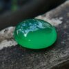 Natural Green Onyx Colour: Green Shape: Oval Cut: Cabochon Weight : 7.00 Cts Dimension : 13.9 x 11.1 x 6.5 mm Treatment: Unheated Clarity: Translucent Green Onyx is a member of the Quartz Family that has different colors and various properties and characteristics. It's A variety of Agate. Agate and onyx are both varieties of layered chalcedony that differ only in the form of the bands: agate has curved bands and onyx has parallel bands. Green Onyx can be found in Afghanistan, Australia, China, Canada, France, Germany, UK, India, Madagascar, USA. • Crystal system: Trigonal • Chemical formula: SiO₂ • Hardness (Mohs hardness scale): 6.5 - 7 • Mineral class: Chalcedony • Transparency: Translucent, Opaque • Specific gravity: 2.6–2.65 • Optical properties: Uniaxial/+ • Refractive index: 1.530 to 1.543 Main Healing Properties This Silicate mineral vibrational energy help to reduce tension, stress, and fears. also, It's green color energy increases attraction and stimulates heart chakra energies. also, Green Onyx balances blood circulations all of the body as well as Carnelian increases blood circulation. Healing Properties Green Onyx is associated with Heart Chakra and the planet Mercury. It helps to develop your public speaking ability, creativeness and also encourage you to express your feelings and thoughts. This stone creates a bridge between the upper three chakras and the lower three chakras. This green soothing stone has the power to reduce you all worries, tension, stress, and fears