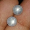 Ceylon Natural White Star Sapphire - Pair
