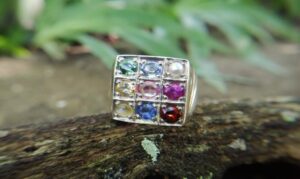 Top Quality Natural 9 Gemstones Ring - Nawarathna | නවරත්න මැණික් මුදුව