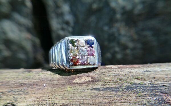 Natural 9 Gemstones Ring - Nawarathna