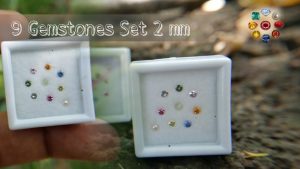 Natural 9 Gemstones Set - Nawarathna Gemstones 2 mm