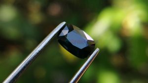 Natural Dark Green Blue Sapphire