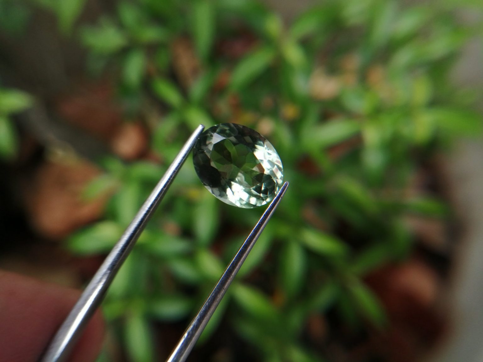 Prasiolite green quartz