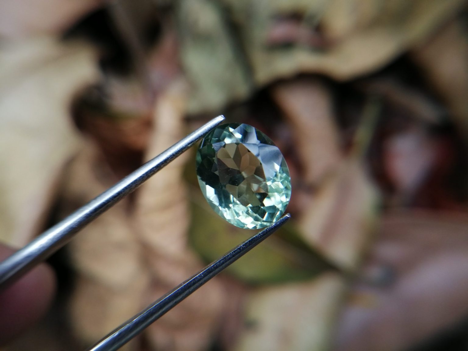 Prasiolite green quartz